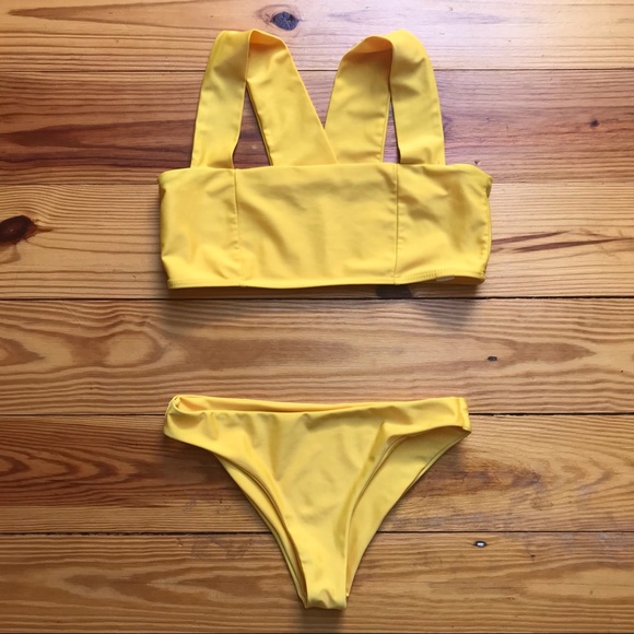 SHEIN Other - Shein Yellow Bikini, EUC, XS/S